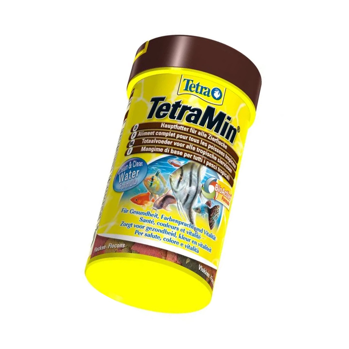 Pot Tetra Tetramin Bio Active Vlokken - 100 ml - Premium Vissenvoer - Geschikt voor Aquarium - Gezonde Voeding voor Aquariumvissen - Visvoer met Bio Actieve Formule - Vlokkenvoer voor Vissen"
