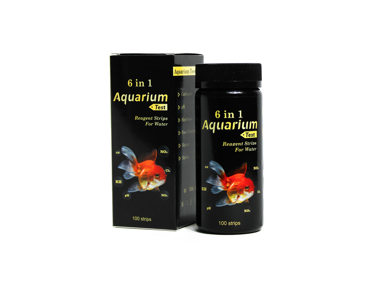 Aquarium Watertest Set - Sneltest 6-in-1 - Ideaal voor Visgezondheid, Waterkwaliteit en Aquariumbeheer