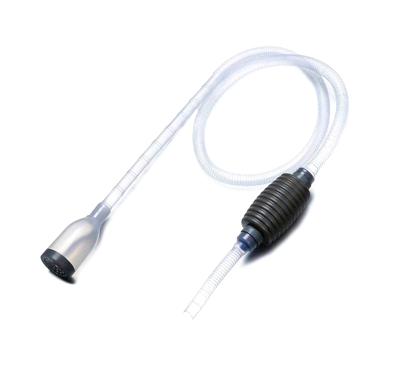 Langwerpige aquarium waterwisselaar en bodemreiniger van 150 cm voor grondige reiniging en onderhoud van vistanks. Essentieel gereedschap voor aquariumliefhebbers voor het schoonmaken en verversen van water.