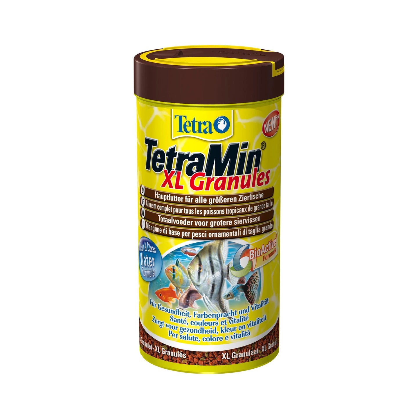 Pot Tetra Tetramin XL Granules - 250 ml - Hoogwaardig Vissenvoer - Geschikt voor Aquarium - Grote Korrelgrootte - Premium Visvoeding - Granulaatvoer voor Aquariumvissen