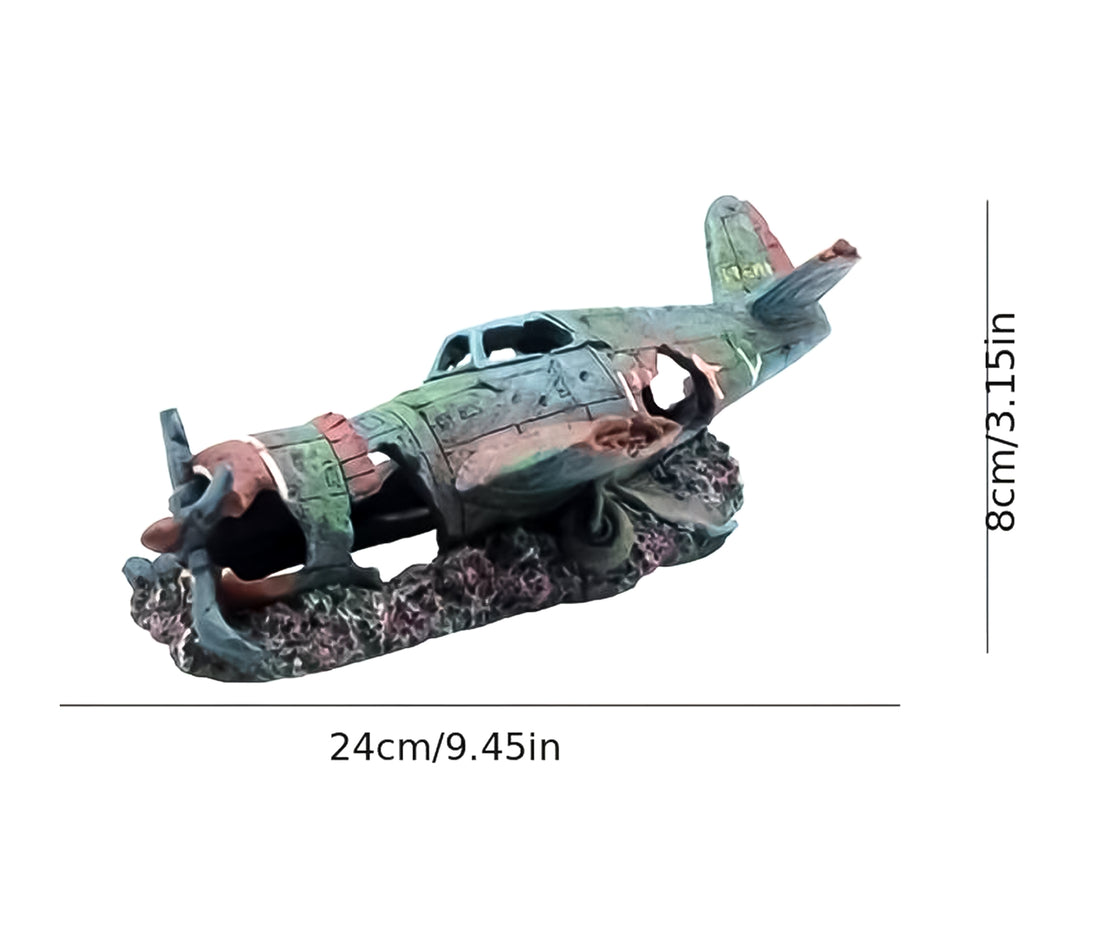 Transformeer uw aquarium in een spannende onderwaterwereld met ons Aquarium Vliegtuig Wrak Ornament! Voeg een uniek en intrigerend element toe aan uw aquatische omgeving met dit gedetailleerde decoratiestuk. Gemaakt van hoogwaardige materialen voor duurzaamheid en veiligheid. Bestel nu voor een avontuurlijke en opvallende toevoeging aan uw aquarium!