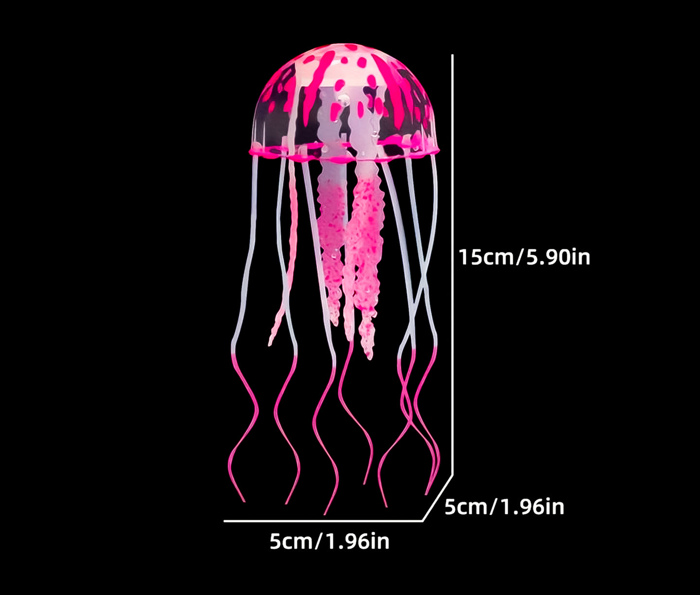 Breng een vleugje zachtheid in uw aquarium met onze Kunstmatige Roze Kwal! Voeg een subtiele, charmante touch toe aan uw onderwaterlandschap met deze levensechte decoratie. Veilig voor uw vissen en gemaakt van hoogwaardige materialen. Bestel nu voor een sierlijke en kleurrijke toevoeging aan uw aquatische omgeving!