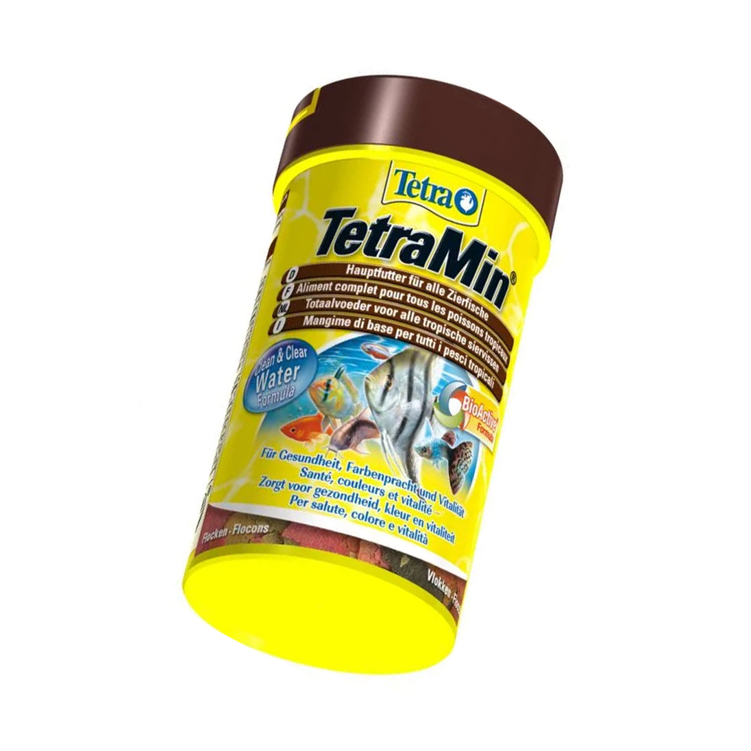 Pot Tetra Tetramin Bio Active Vlokken - 100 ml - Premium Vissenvoer - Geschikt voor Aquarium - Gezonde Voeding voor Aquariumvissen - Visvoer met Bio Actieve Formule - Vlokkenvoer voor Vissen"