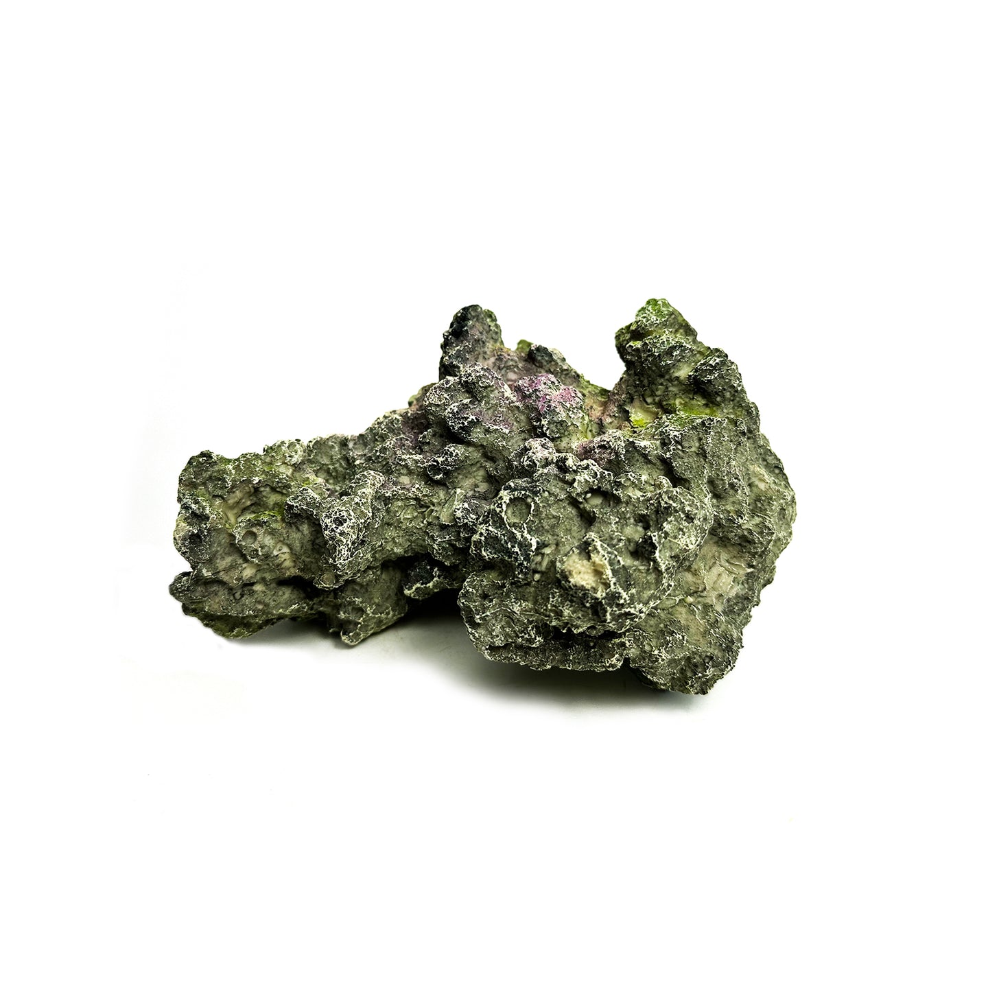Natuurgetrouw decoratief ornament in de vorm van een Moon Steen, geschikt voor aquariums. De afmetingen zijn 24 x 23 x 14 cm. Dit ornament voegt een realistisch en kleurrijk element toe aan je onderwateromgeving, ideaal voor tropische aquaria.