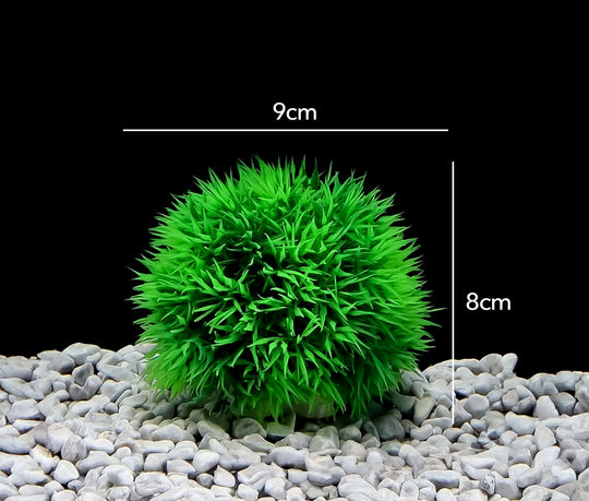 Voeg een vleugje groen toe aan uw aquarium met onze Rondvormige Kunstplant - Afmeting 9x8 cm! Creëer een natuurlijke uitstraling en een gezellige sfeer voor uw vissen met deze realistische decoratie. Gemaakt van hoogwaardige materialen voor duurzaamheid en veiligheid. Bestel nu voor een onderhoudsvrije en toch esthetisch aantrekkelijke toevoeging aan uw aquascape!