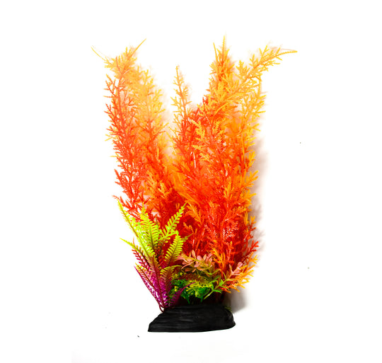 Realistische Aquarium Kunstplant Myriophyllum Rood - 30 cm - Aquariumdecoratie - Levendige Rode Plant - Koop Nu voor Een Betoverend Onderwaterlandschap!