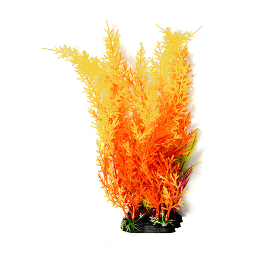 Realistische Aquarium Kunstplant Myriophyllum Rood - 30 cm - Aquariumdecoratie - Levendige Rode Plant - Koop Nu voor Een Betoverend Onderwaterlandschap!