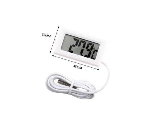 Digitale Aquarium Thermometer met Meetsonde (Wit) - Nauwkeurige Temperatuurmeting voor Je Aquarium - Eenvoudig Te Installeren en Controleren