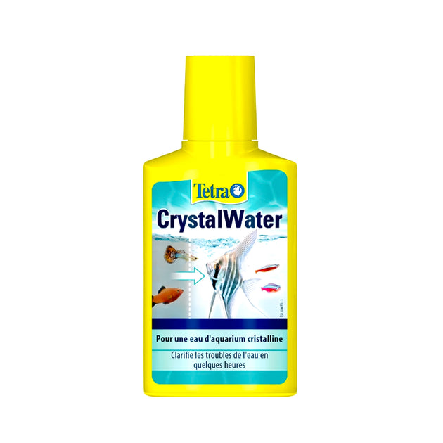 Tetra Aqua Crystalwater 250 ml, waterverbetering voor aquaria. Helpt troebel water helder te maken en verbetert de waterkwaliteit voor een gezonde leefomgeving voor vissen. Essentieel voor optimale aquarium waterbehandeling.