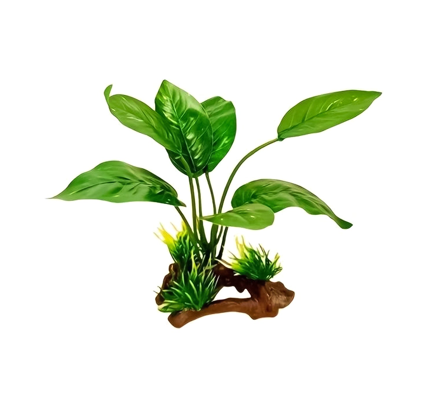 Natuurgetrouwe Aquarium Kunstplant - Anubias Plant