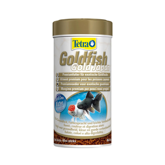 Pot Tetra Visvoer Goldfish Gold Japan - 250 ml - Premium Vissenvoer - Speciaal Voer voor Japanse Goudvissen - Geschikt voor Aquarium - Gezonde Voeding voor Goudvissen - Vissenvoer voor Goldfish Gold Japan