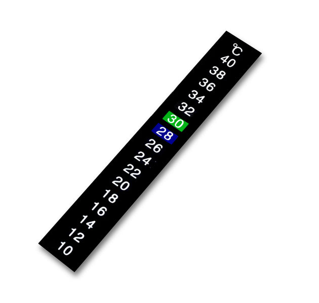 LCD Aquarium Thermometer - Kleurveranderende Strip - Zwart - Nauwkeurige Temperatuurmeting voor Vissen en Aquariums - Koop Nu voor Optimaal Viscomfort en Onderhoud!