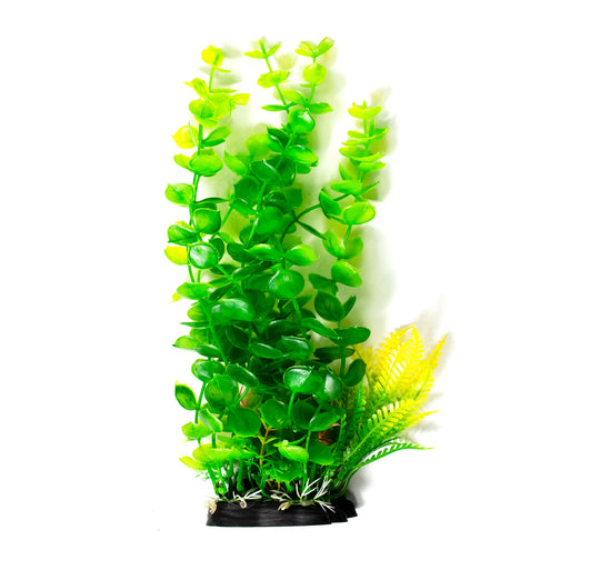 Premium Aquarium Kunstplant Bacopa australis - Realistische Onderwaterdecoratie met Lange Bladeren en Bloemen - 30cm - Verrijk je Aquarium met deze Kwaliteitskunstplant